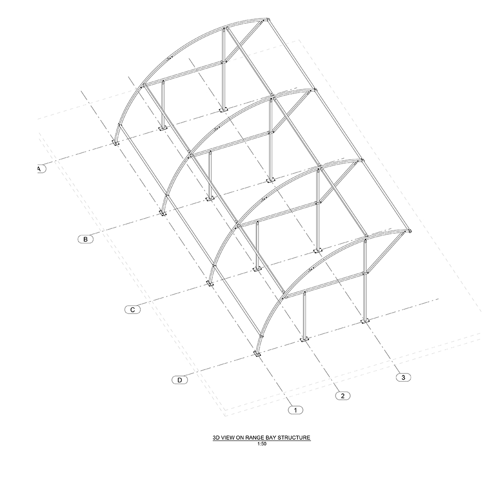 3D view of concrete Base